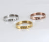 Stainless Steel Ring, Custom Engraving, Personalized Band Gold/ Rose/ Silver, Ring for Men, Women, Teen Girls, Couple's Ring