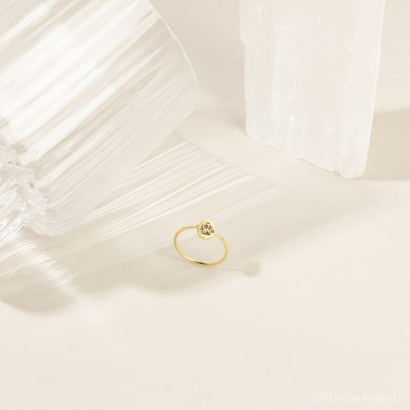 Custom Paw Print Ring • Your Actual Pet Print Ring • Personalized Fingerprint • Cat Print Jewelry • Pet Lover Gift • Pet Memorial • RM52B