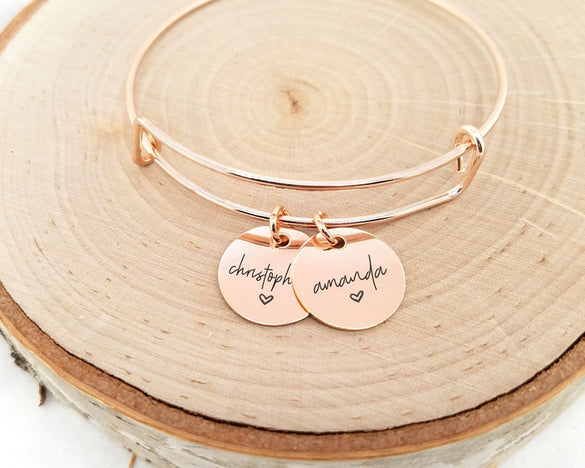 Personalized Sterling Silver Name Bangle, Silver Name Bracelet, Personalized Name Bracelet, Personalized Bracelet, Custom Engraved Bracelet