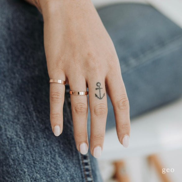 Geopersonalized Custom Engraved Ring Christmas Stackable Personalized Stacking Ring for Women Initial Ring Holiday Gifts for Her Stack It Up