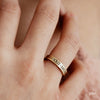 Geopersonalized Custom Engraved Ring Christmas Stackable Personalized Stacking Ring for Women Initial Ring Holiday Gifts for Her Stack It Up