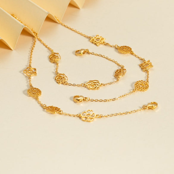 Birth Flower Bracelet, Personalized Women Bracelet, Custom Family Birth Flower Bracelet, Dainty Bracelet for Girl, Christmas Gift for Mother