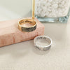 Personalized Actual Fingerprint Ring,Custom Handwriting Ring,Fingerprint Jewelry,Wedding Bands,Eternity Ring,Engagement Ring,Couple Rings