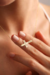 Personalized Cross name necklace, Baptism Gift, Engraved Cross Necklace with Name, Christian Gifts for Christening, Christmas Gift