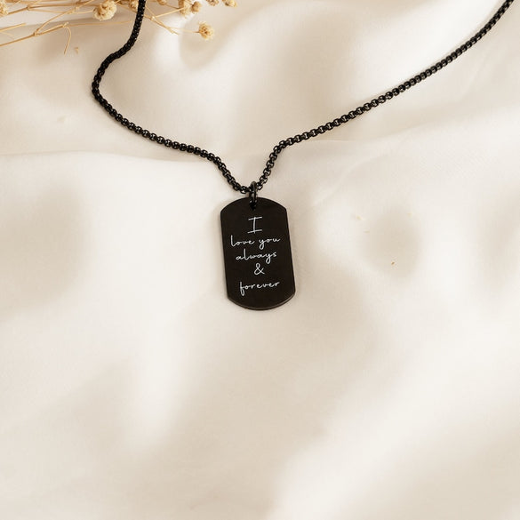 Customized Picture Necklace,Engraved Real Photo Necklace with Text,Portrait Necklace,Anniversary Gifts for Husband,Boyfriend Gift,Men's Gift