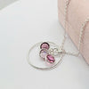 925 Sterling Silver Family Birthstone Personized Necklace ~ Mom Gift ~ Grandma Gift ~ Jewelry Canada
