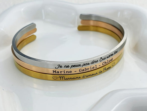 Custom Bracelet Engraved Cuff Bracelets for Women Personalized Name Bracelet Stacking Coordinates Bracelet Bridesmaid Gifts Graduation