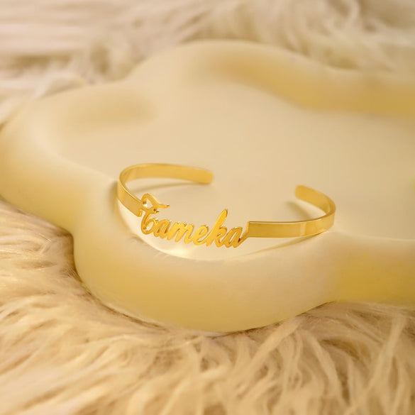 Custom Name Bangle, Personalized Bracelet for Mom, Gold Name Bangle Bracelet, Minimalist Bracelet, Christmas Gift, Personalized Gift for Her