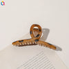 Imitation Acetic Acid Handmade Leopard Print Geometric Hair Clip For Women