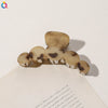 Imitation Acetic Acid Handmade Leopard Print Geometric Hair Clip For Women