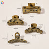 Imitation Acetic Acid Handmade Leopard Print Geometric Hair Clip For Women