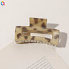 Imitation Acetic Acid Handmade Leopard Print Geometric Hair Clip For Women