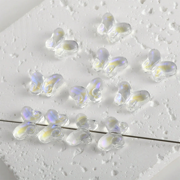 Imitation Glazed Spacer Beads For Diy Handmade Jewelry And Hairpin Fat Butterfly Style