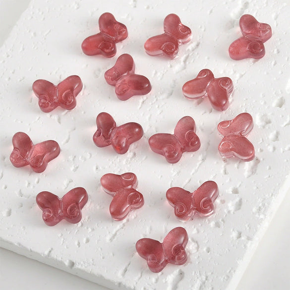 Imitation Glazed Spacer Beads For Diy Handmade Jewelry And Hairpin Fat Butterfly Style