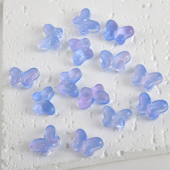 Imitation Glazed Spacer Beads For Diy Handmade Jewelry And Hairpin Fat Butterfly Style