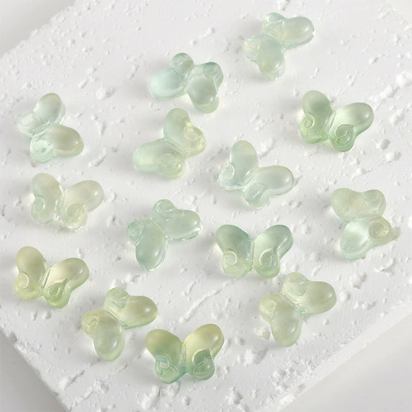 Imitation Glazed Spacer Beads For Diy Handmade Jewelry And Hairpin Fat Butterfly Style