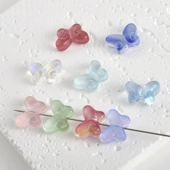 Imitation Glazed Spacer Beads For Diy Handmade Jewelry And Hairpin Fat Butterfly Style