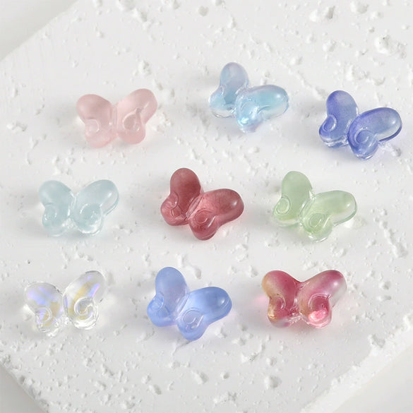 Imitation Glazed Spacer Beads For Diy Handmade Jewelry And Hairpin Fat Butterfly Style