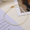 Imitation Pearl Alloy Plastic Resin Necklace With Geometric Design And Inlaid Pearls