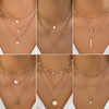 Imitation Pearl Butterfly Geometric Rhinestone Tassel Necklace With Electroplating For Women