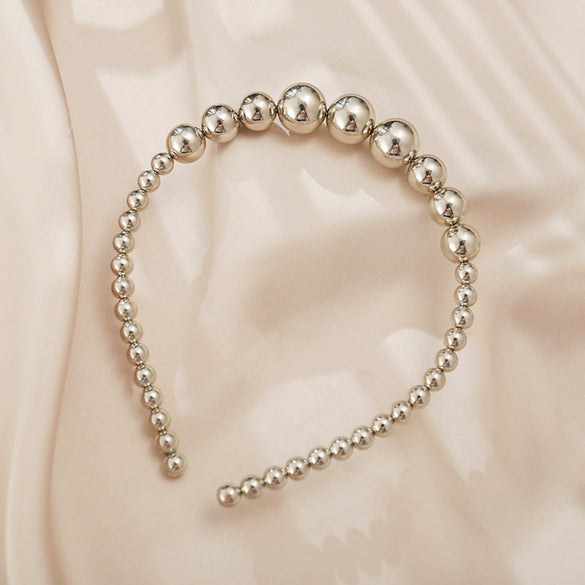 Imitation Pearl Headband For Women Set With Pearls Retro Creative Hair Accessories