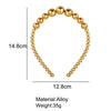 Imitation Pearl Headband For Women Set With Pearls Retro Creative Hair Accessories