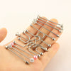 Industrial Barbell Crossbar Piercing Jewelry Stainless Steel Geometric Fruit Food Style