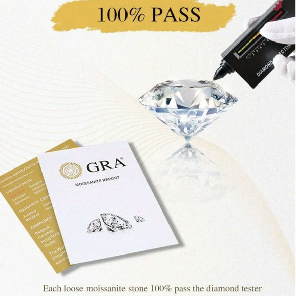 Inlay Round Brilliant Cut GRA Certificate Bracelets