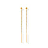 Ins Cold Style Simple Niche Mini Steel Ball Long Ear Wire Titanium Steel Plated 18K True Gold Earrings