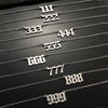 Ins Cool Style Titanium Steel Necklace With Arabic Numeral Pattern For Women Electroplated