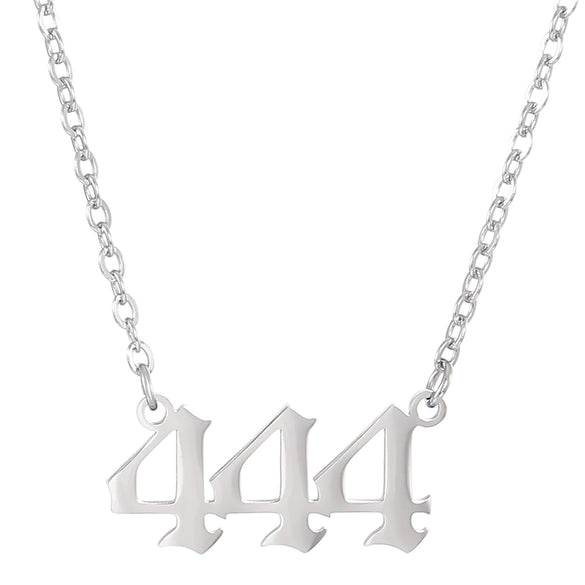 Ins Cool Style Titanium Steel Necklace With Arabic Numeral Pattern For Women Electroplated