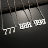 Ins Cool Style Titanium Steel Necklace With Arabic Numeral Pattern For Women Electroplated