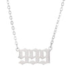 Ins Cool Style Titanium Steel Necklace With Arabic Numeral Pattern For Women Electroplated