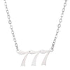 Ins Cool Style Titanium Steel Necklace With Arabic Numeral Pattern For Women Electroplated