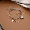 Ins Style Box Alloy Rhinestones Opal Women'S Bracelets 1 Piece