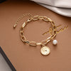 Ins Style Box Alloy Rhinestones Opal Women'S Bracelets 1 Piece