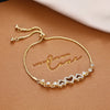 Ins Style Box Alloy Rhinestones Opal Women'S Bracelets 1 Piece