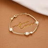 Ins Style Box Alloy Rhinestones Opal Women'S Bracelets 1 Piece