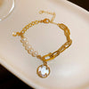Ins Style Box Alloy Rhinestones Opal Women'S Bracelets 1 Piece