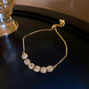Ins Style Box Alloy Rhinestones Opal Women'S Bracelets 1 Piece