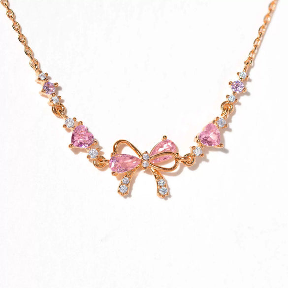 Ins Style Cute Sweet Heart Zircon Butterfly Diamond Bracelet For Women Made Of Copper And Plastic