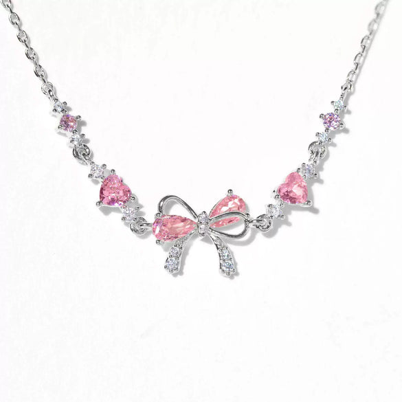 Ins Style Cute Sweet Heart Zircon Butterfly Diamond Bracelet For Women Made Of Copper And Plastic