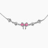 Ins Style Cute Sweet Heart Zircon Butterfly Diamond Bracelet For Women Made Of Copper And Plastic