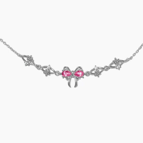 Ins Style Cute Sweet Heart Zircon Butterfly Diamond Bracelet For Women Made Of Copper And Plastic