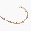 Ins Style Cute Sweet Heart Zircon Butterfly Diamond Bracelet For Women Made Of Copper And Plastic