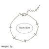 Ins Style Cute Sweet Heart Zircon Butterfly Diamond Bracelet For Women Made Of Copper And Plastic