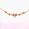 Ins Style Cute Sweet Heart Zircon Butterfly Diamond Bracelet For Women Made Of Copper And Plastic
