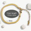 Ins Style Geometric Golden Stainless Steel Adjustable Multiple Chain Type Bracelet Clavicle Chain Neck Chain With Electroplating