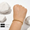 Ins Style Geometric Golden Stainless Steel Adjustable Multiple Chain Type Bracelet Clavicle Chain Neck Chain With Electroplating