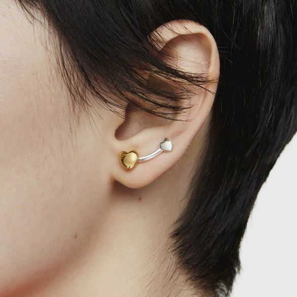Ins Style Geometric Stainless Steel Electroplated Women's Earrings